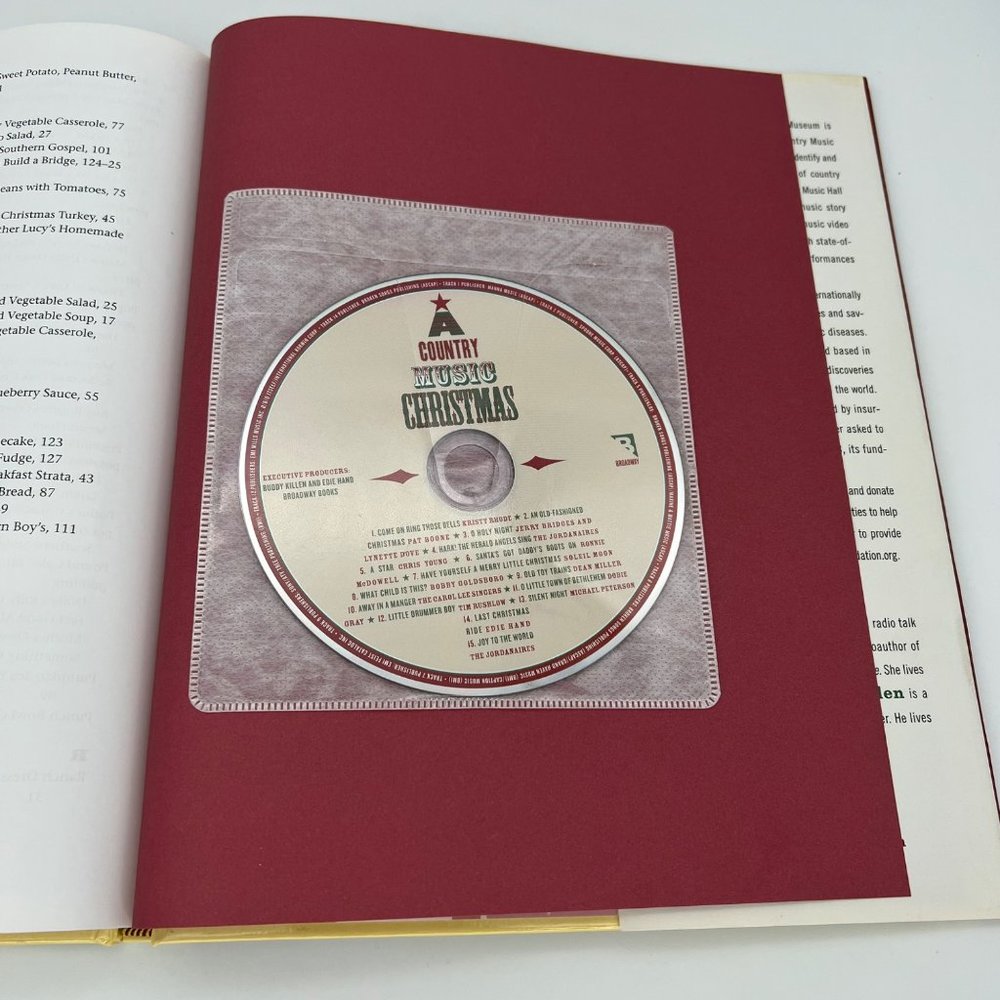 Country Music Christmas Cookbook Eddie Hand Buddy Killen w/ 15 Track CD - Picture 10 of 11
